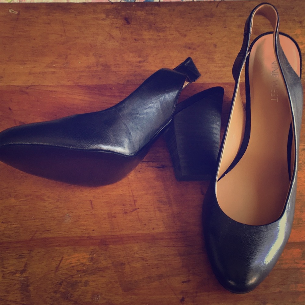 Black strap dress shoes
